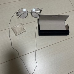 【ファッショングラス】シルバー ラウンドメタルフレーム 　※度は入っていませんの画像