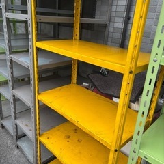 スチール棚　倉庫棚　1台　イエロー　お安くお譲り致します！