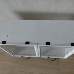 カウンター収納棚 ショーケースの画像