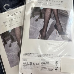 ストッキング　レース柄　M-L 新品　2つの画像