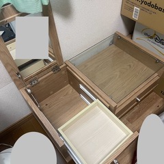 ドレッサー テーブル 鏡台 化粧台 完成品の画像