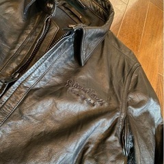 美品本牛革リアルレザージャケットシングルライダーストラッカーリュ...