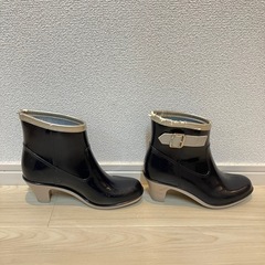 【今月末で処分します】レインブーツ　ネイビー　Sサイズの画像