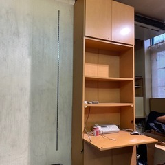 デスク兼用収納棚 