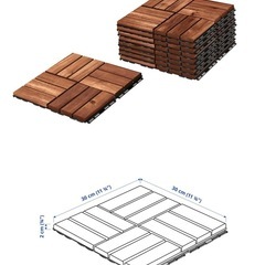 IKEA イケア フロアデッキ屋外用　9ピース×4セット（計36...