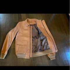 美品未使用近abahousdeリアルレザージャケット山羊革A2フライトミリタリー本革ジャンパーの画像