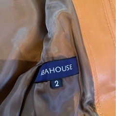 美品未使用近abahousdeリアルレザージャケット山羊革A2フライトミリタリー本革ジャンパーの画像