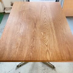 【greeniche】カフェテーブル　一本脚　W80cmxD60cm オークの画像