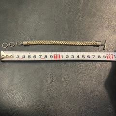 ネヅカ　スワロフスキー　トグル　ラインストーンブレスレット 約19cm ゴールドの画像