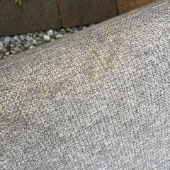 ニトリ2人掛けソファ グレーの画像