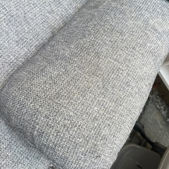 ニトリ2人掛けソファ グレーの画像