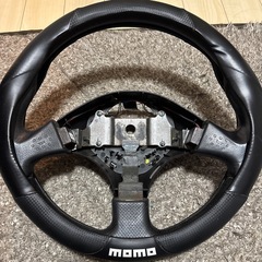 コペン　純正ハンドルmomoハンドルカバー付　