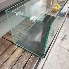 GEX 45㎝スリム水槽 ふちなし ガラス蓋ありの画像