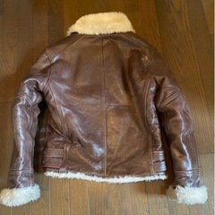 horn worksリューグーレザーB-3ライダースリアル本牛革極暖最強アウターの画像