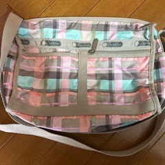 レスポートサック ショルダーバック　チェック柄の画像