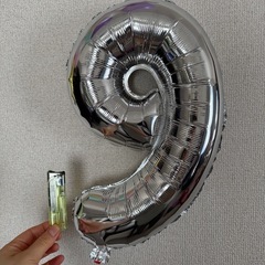 セリアで買ったバルーン。誕生日の飾り付け用