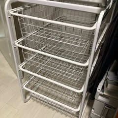 【バラ売りOK】IKEA イケア ALGOT(アルゴート) JONAXEL(ヨナクセル)ホワイト  ハンガー・4段ラック  廃盤の画像