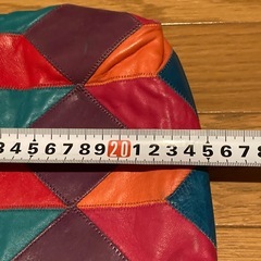 カラフル　本革ショルダーバックの画像
