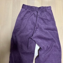 GU 紫　パープル　コーデュロイ　パンツ　Sの画像