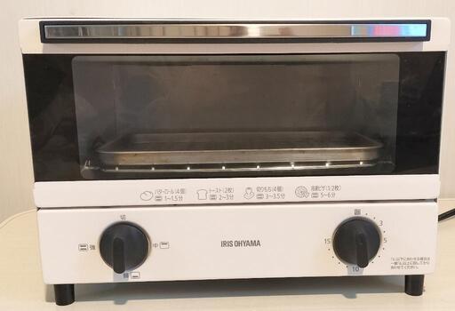 【美品 高年式】2022年製　アイリスオーヤマ　オーブントースターEOT-012-W