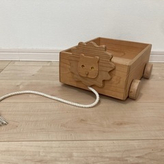 どうぶつ箱車　ライオン　木遊舎