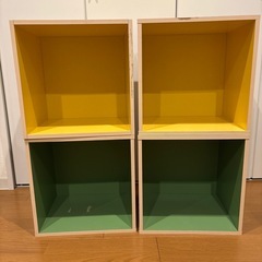 カラーボックス1段×4個