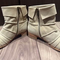 コテラック cotelac ショートブーツ 36【23センチ】 ベージュ スエード レディースの画像