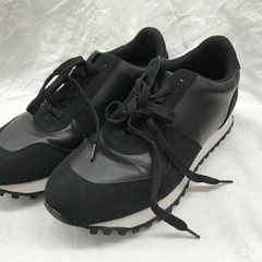 COMME CA ISM ローカットスニーカー 黒 26cm