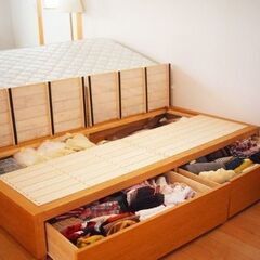 無印良品のダブルベッド差し上げます
