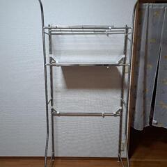 洗濯機上のスチールラック