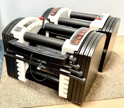 可変式 クイック ブロックダンベル 22k最小3kg最大22kg ２個セット FIELDOOR 可変式 クイックダンベル/ブロックダンベル FIELDOOR