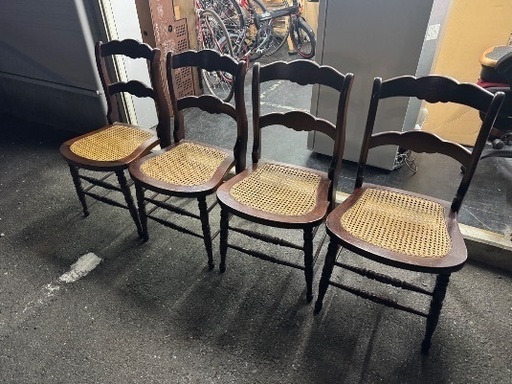 九州民芸家具　椅子4点セット