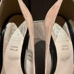 ベラペレ VERA PELLE パンプス ピンヒール ショート フェイクレザー 36【23センチ
】ピンクの画像