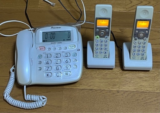 固定電話　子機二台付