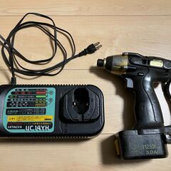 日立工機 インパクトドライバ WH12DM 充電器 UC14YH