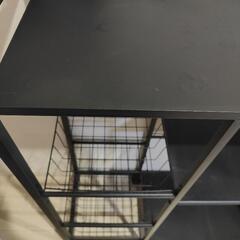 収納棚 収納家具 ブラックの画像