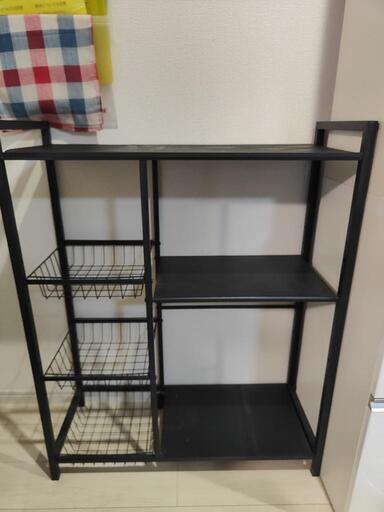 収納棚 収納家具 ブラック