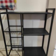 収納棚 収納家具 ブラック