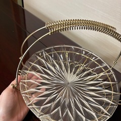 おしゃれなガラス皿　の画像