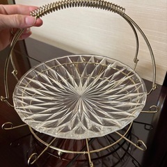 おしゃれなガラス皿　の画像