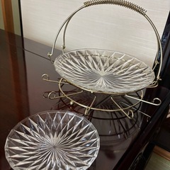 おしゃれなガラス皿　