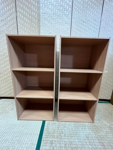 【売却済】カラーボックス・2個セット