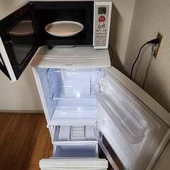購入予定者確定★値下げ★【1人暮らし用】冷蔵庫＋電子レンジ＋T-falセットの画像