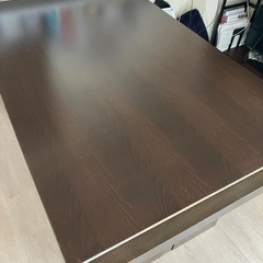Essence table150ダークブラウン木製テーブル 大きめ