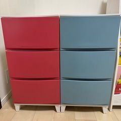 【日時調整中】幅34cm　3段チェスト　2個セット