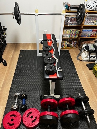 ベンチプレス　ダンベル　EZバー　筋トレ　宅トレ