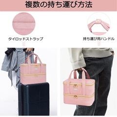 美品✨️ネイル用品 収納バッグ ピンクの画像