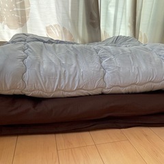 ※決定済み🙇布団セット　かけ布団・しき布団・布団カバー(希望者) 合繊かけ布団2枚合わせの画像