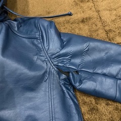 AZUL フード付き 青 ジャケット アウター メンズの画像