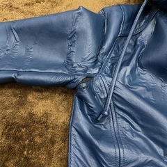 AZUL フード付き 青 ジャケット アウター メンズの画像